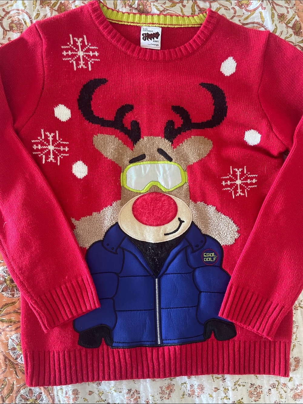 Ugly Christmas sweater boys size